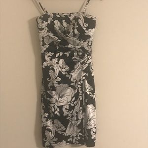 White House black market satin cocktail dress.